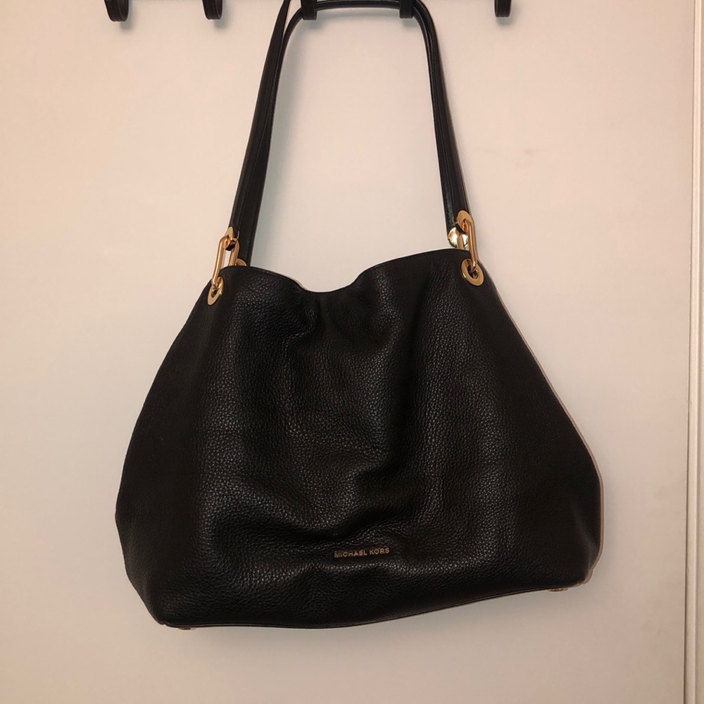 Michael Kors Raven leather tote